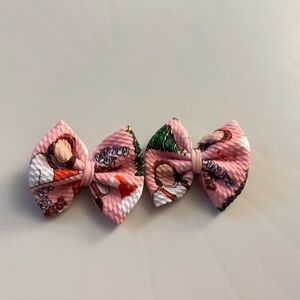 Handmade Pink Mrs. Rachel Christmas Mini Piggies